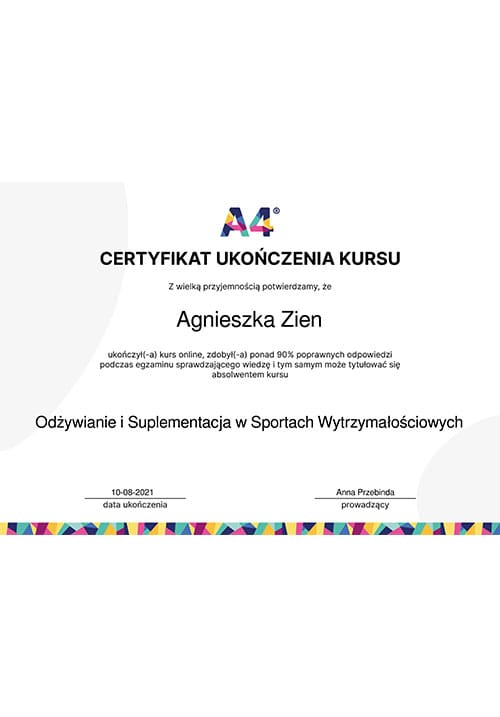 Certyfikat 1